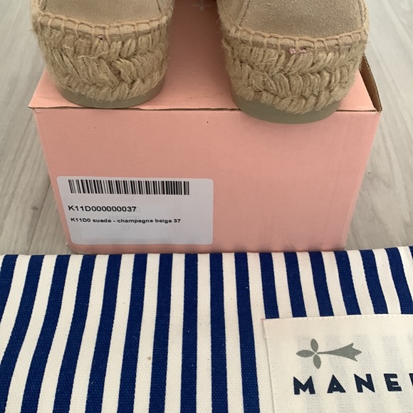 Manebi Champagne Suede Espadrilles - Picture 7 of 7